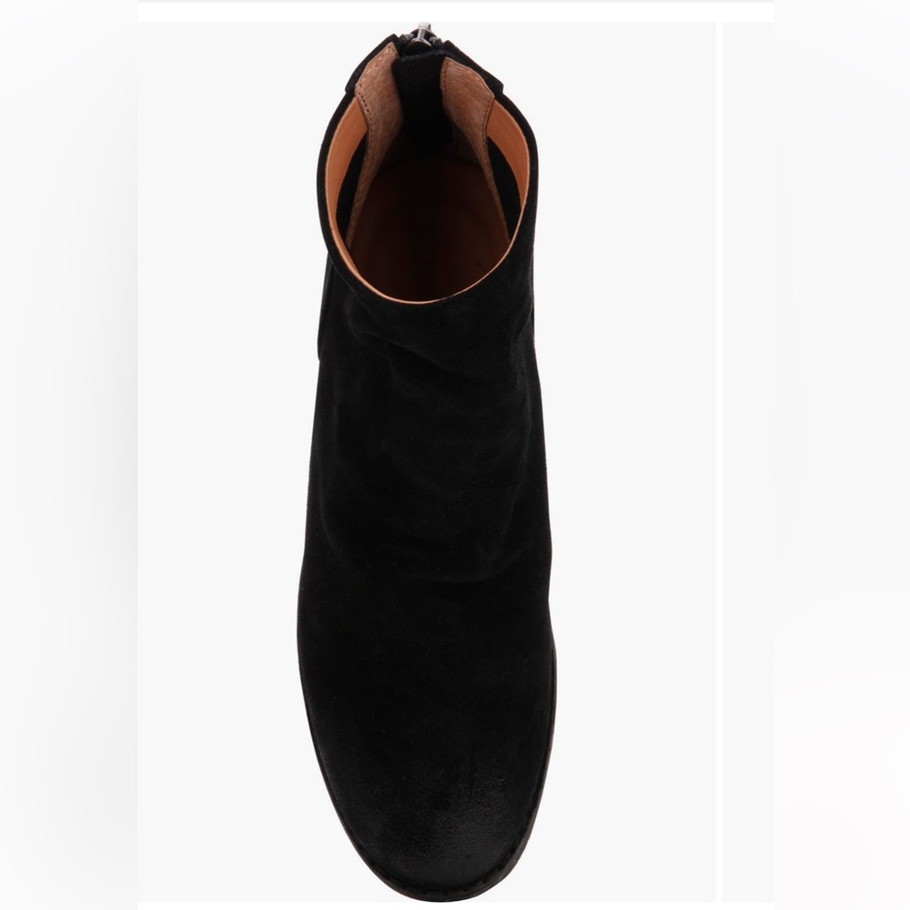 Emma Bootie Black Suede Ankle Boots - Picture 4 of 12
